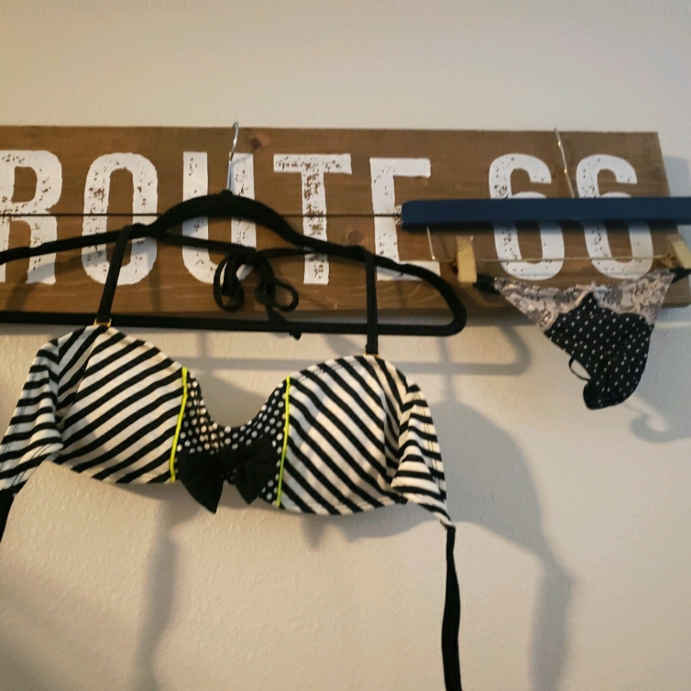 SO Bikini top sz S w free Thong Candies bottom